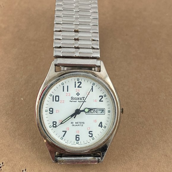 Vintage Signet Railroad Approved 24 Hour Quartz Watch - Picture 3 of 8